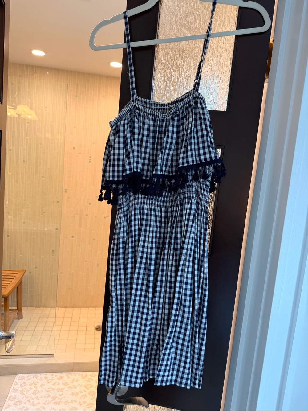 Jack by BB Dakota Navy & White Gingham Dress